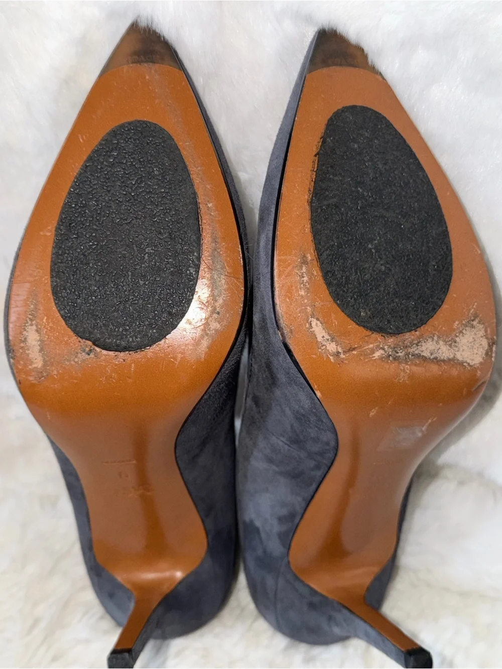COACH Gray Waverly Suede Pumps